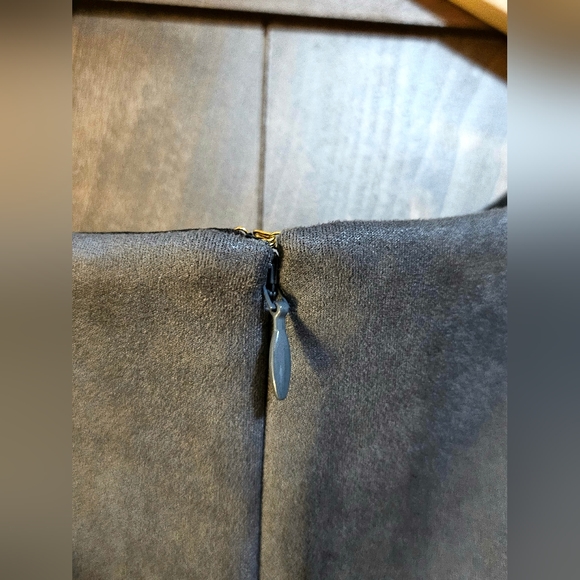 NWT - DKNY "Faux Suede Mini Flare Dress" - Picture 7 of 10